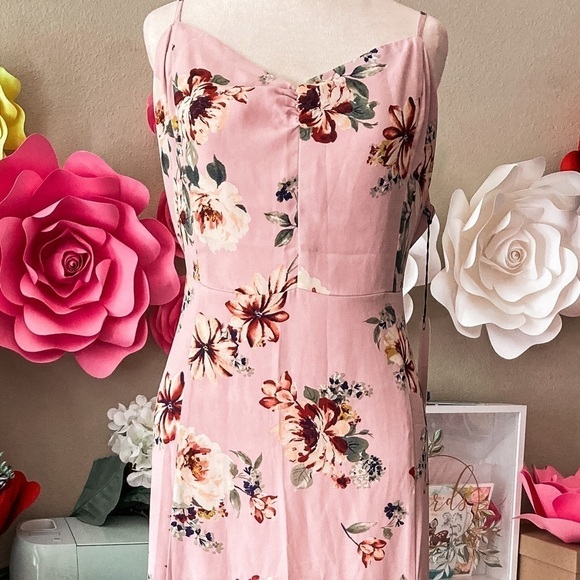 Nwt Leith Floral Print Maxi Dress - Picture 8 of 9